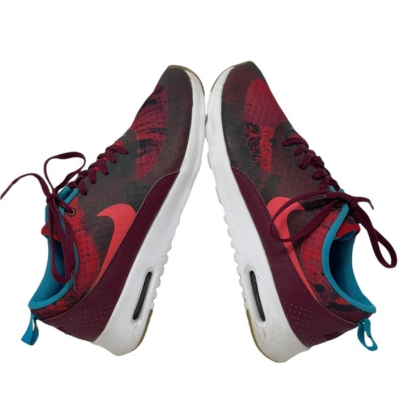 Nike Air Max Thea Print N7 Burgundy Sneakers Size 10 - Picture 5 of 9